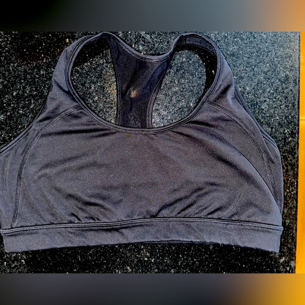 Lucy Activewear Black Sports Bra Large Fits Medium